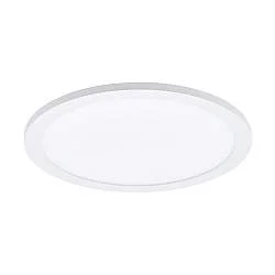 Plafoniera Moderna Sarsina Alluminio Bianco Luce Led Integrato 17W