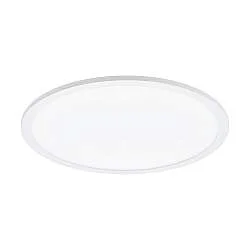 Plafoniera Moderna Sarsina Alluminio Bianco Luce Led Integrato 28W