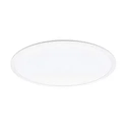Plafoniera Moderna Sarsina Alluminio Bianco Luce Led Integrato 36W