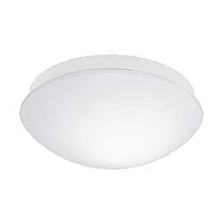Plafoniera Contemporanea Bari-M Policarbonato Bianco 1 Luce E27