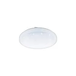 Plafoniera Moderna Frania-S Acciaio Bianco Luce Integrato 14,6W