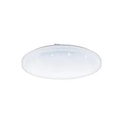 Plafoniera Moderna Frania-S Acciaio Bianco 6 Luci Led Integrato 5,5W