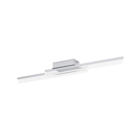Plafoniera Moderna Palmital Alluminio Cromo 2 Luci Led Integrato 11W 97965
