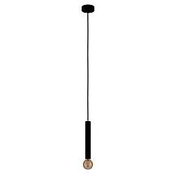 Lampadario A Sospensione Contemporaneo Cortenova Acciaio Nero 1 Luce E27