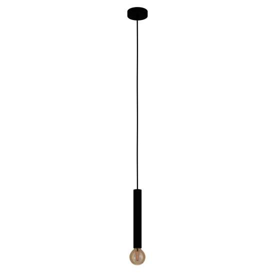 Lampadario A Sospensione Contemporaneo Cortenova Acciaio Nero 1 Luce E27 98056