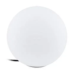 Sfera Esterno Contemporanea Monterolo Policarbonato Bianco 1 Luce E27 30Cm