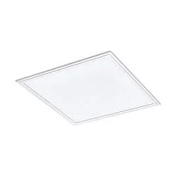 Plafoniera Moderna Salobrena 1 Alluminio Bianco Luce Led Integrato 21,5W
