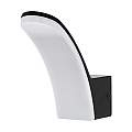 Applique Esterno Contemporanea Fiumicino Alluminio Nero Policarbonato Bianco Led 98148