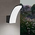 Applique Esterno Contemporanea Fiumicino Alluminio Nero Policarbonato Bianco Led 98148