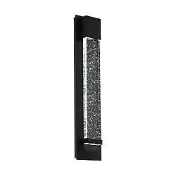 Applique Esterno Moderna Villagrazia Alluminio Nero Led H40Cm