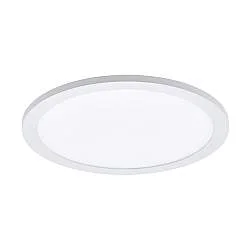 Plafoniera Moderna Sarsina-A Alluminio Bianco Luce Led Integrato 14W