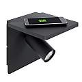 Applique Moderna Ciglie Alluminio Nero 1 Luce Gu10 4,5W 98263