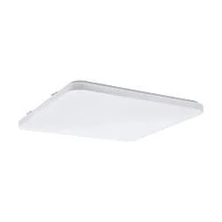 Plafoniera Moderna Frania Acciaio Bianco Luce Led Integrato 50W Ip20