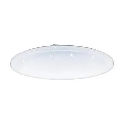 Plafoniera Moderna Frania-S Acciaio Bianco Luce Led Integrato 50W Ip20
