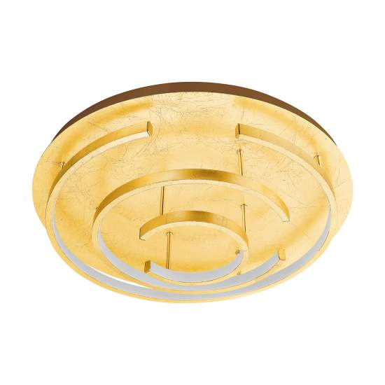 Plafoniera Moderna Pozondon Acciaio Oro Luce Led Integrato 22,5W 98488