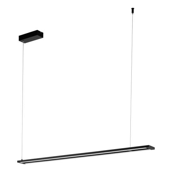 Lampadario A Sospensione Moderno Amontillado Alluminio Nero 2 Luci Led 13,5W 98492