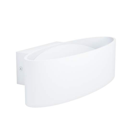 Applique Minimal Maccacari Alluminio Bianco Luce Led Integrato 10W 98541