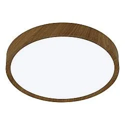 Plafoniera Contemporanea Musurita Policarbonato Noce 6 Luci Led Integrato 5,5W
