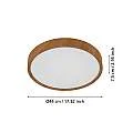 Plafoniera Contemporanea Musurita Policarbonato Noce 6 Luci Led Integrato 5,5W 98602