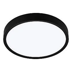 Plafoniera Contemporanea Musurita Policarbonato Nero 6 Luci Led Integrato 5,5W
