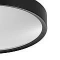 Plafoniera Contemporanea Musurita Policarbonato Nero 6 Luci Led Integrato 5,5W 98604