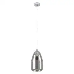 Lampadario Contemporaneo Alobrase 1 Luce Metallo Cromo