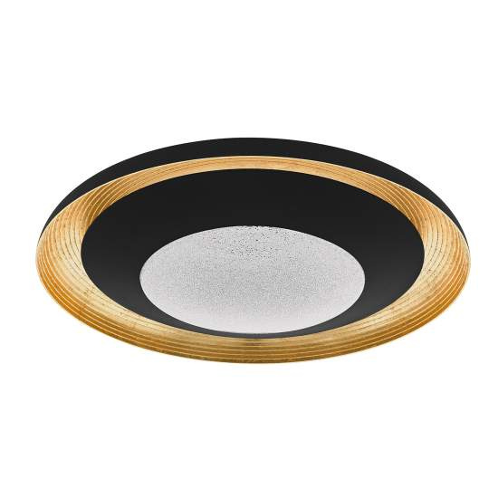 Plafoniera Moderna Canicosa 2 Policarbonato Nero 3 Luci Led Integrato 4,5W 98685