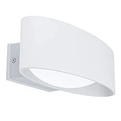 Applique Esterno Contemporanea Chinoa Alluminio Bianco Led