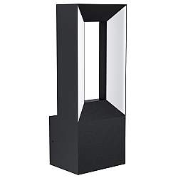 Applique Esterno Moderna Riforano Alluminio Nero Policarbonato Bianco Led Applique Esterno Moderna Riforano Alluminio Nero Policarbonato Bianco Led