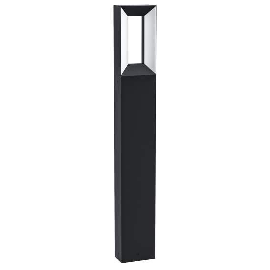 Paletto Esterno Moderno Riforano Alluminio Nero 1 Luce Led 98728
