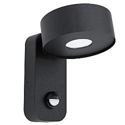 Applique Esterno Moderna Palosco Metallo Nero Policarbonato Trasp Led Applique Esterno Moderna Palosco Metallo Nero Policarbonato Trasp Led