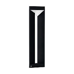 Paletto Esterno Moderno Nembro Alluminio Nero Led