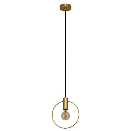 Lampadario A Sospensione Contemporaneo Manizales Acciaio Ottone 1 Luce E27 98834