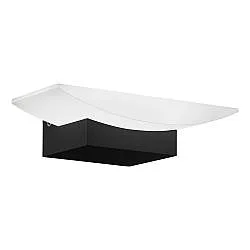 Applique Minimal Metrass Alluminio Nero 1 Luce Led Integrato 5,6W