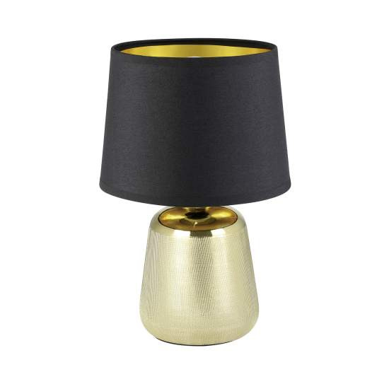 Lampada Da Tavolo Moderna Manalba 1 Ceramica Oro 1 Luce E14 99331