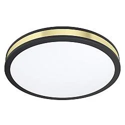 Plafoniera Moderna Pescaito Acciaio Nero Luce Led Integrato 19,5W