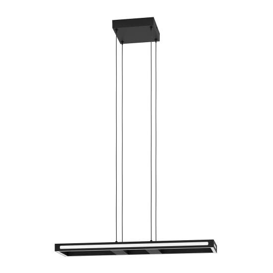 Sospensione Contemporanea Salvilanas-Z Alluminio Nero 1 Luce Led 21W 2700Lm 99678