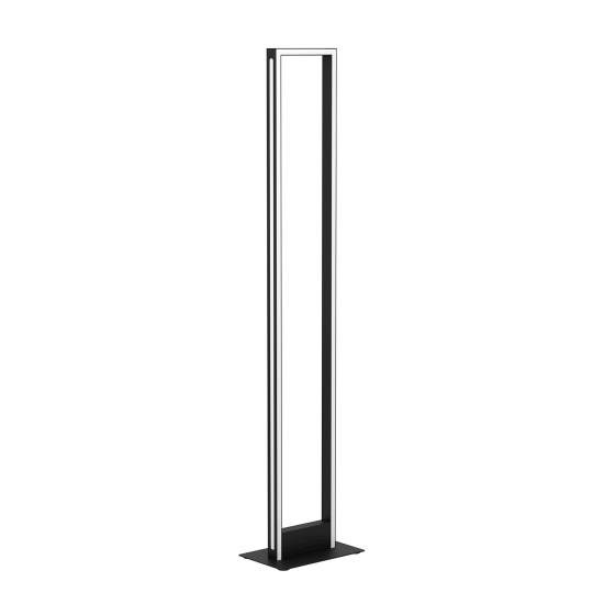 Piantana Contemporanea Salvilanas-Z Alluminio Nero Luce Led Integrato 33W 99683