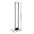 Piantana Contemporanea Salvilanas-Z Alluminio Nero Luce Led Integrato 33W 99683