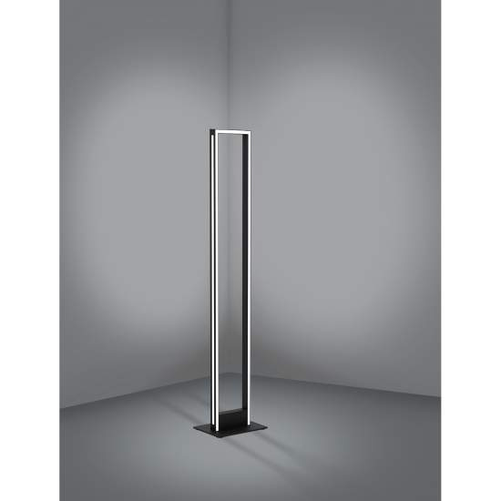 Piantana Contemporanea Salvilanas-Z Alluminio Nero Luce Led Integrato 33W 99683