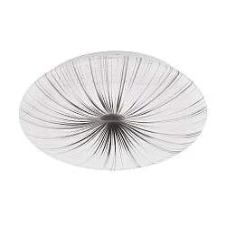 Plafoniera Contemporanea Nieves Acciaio Bianco Luce Led Integrato 10W