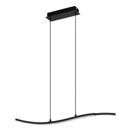 Lampadario A Sospensione Moderno Lejias Acciaio Nero 1 Luce Led 21,5W 2600Lm 99802