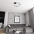 Plafoniera Moderna Zeus Acciaio Nero 3 Luci Gx53 Ip20 LA0001-EB-PL3-NR
