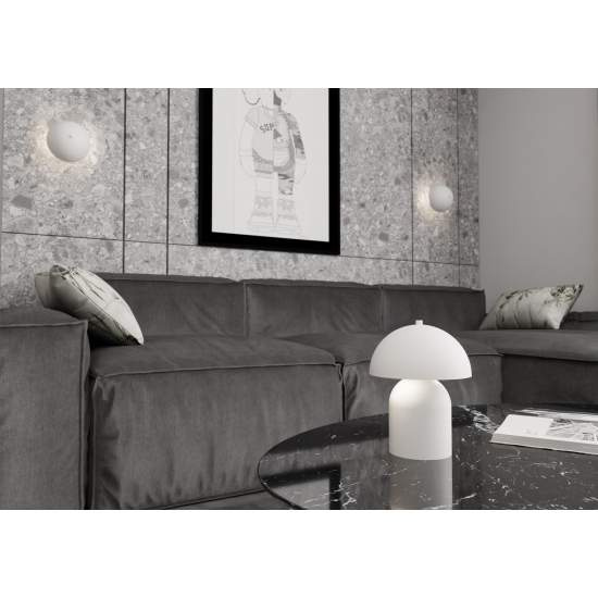 Lampada Da Tavolo Moderna Hera Acciaio Bianco 2 Luci G9 Ip20 LA0002-EB-LT2-BI