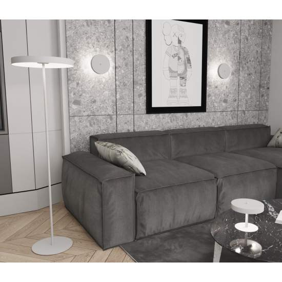 Applique Minimal Poseidone Acciaio Bianco 2 Luci G9 Ip20 LA0003-EB-AP2-BI
