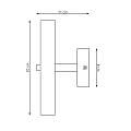 Applique Minimal Poseidone Acciaio Bianco 2 Luci G9 Ip20 LA0003-EB-AP2-BI