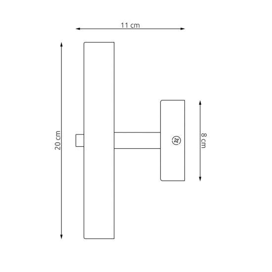 Applique Minimal Poseidone Acciaio Bianco 2 Luci G9 Ip20 LA0003-EB-AP2-BI