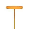 Piantana Minimal Poseidone Acciaio Arancione 3 Luci G9 Ip20 LA0003-EB-PT3-AR