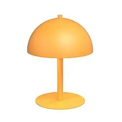 Lampada Da Tavolo Moderna Demetra Acciaio Arancione 2 Luci G9 Ip20