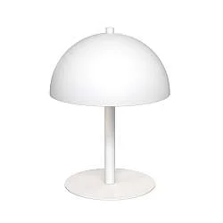 Lampada Da Tavolo Moderna Demetra Acciaio Bianco 2 Luci G9 Ip20